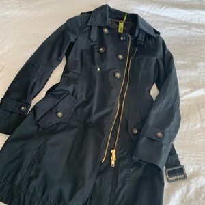 Small Black rian trench coat